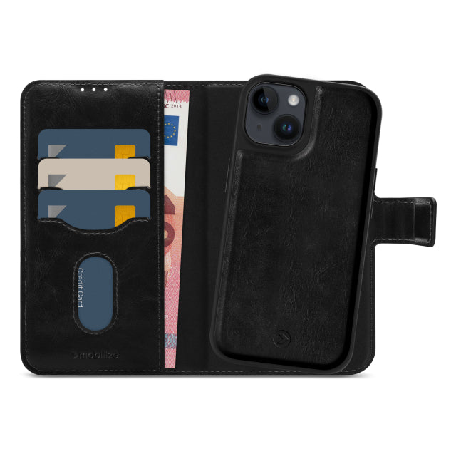 Mobilize 2in1 Magsafe Compatible Gelly Wallet Case Apple iPhone 14 Black