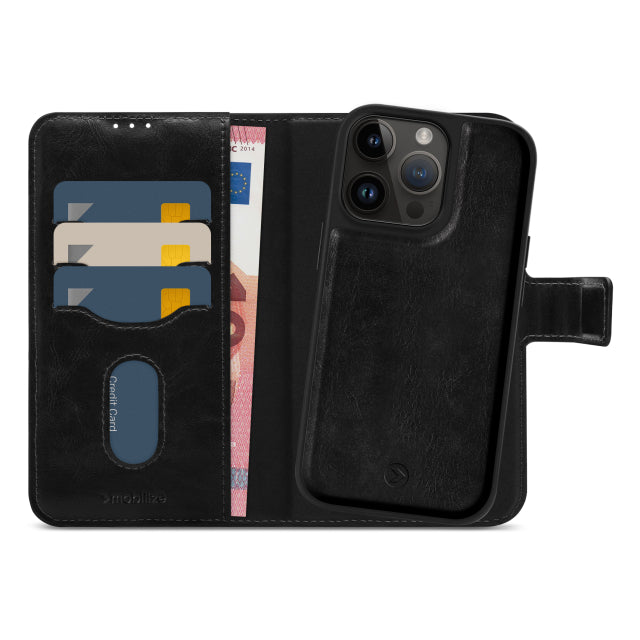Mobilize 2in1 Magsafe Compatible Gelly Wallet Case Apple iPhone 14 Pro Max Black