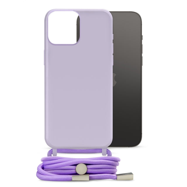 Mobilize Lanyard Gelly Case for Apple iPhone 14 Pro Max Pastel Purple