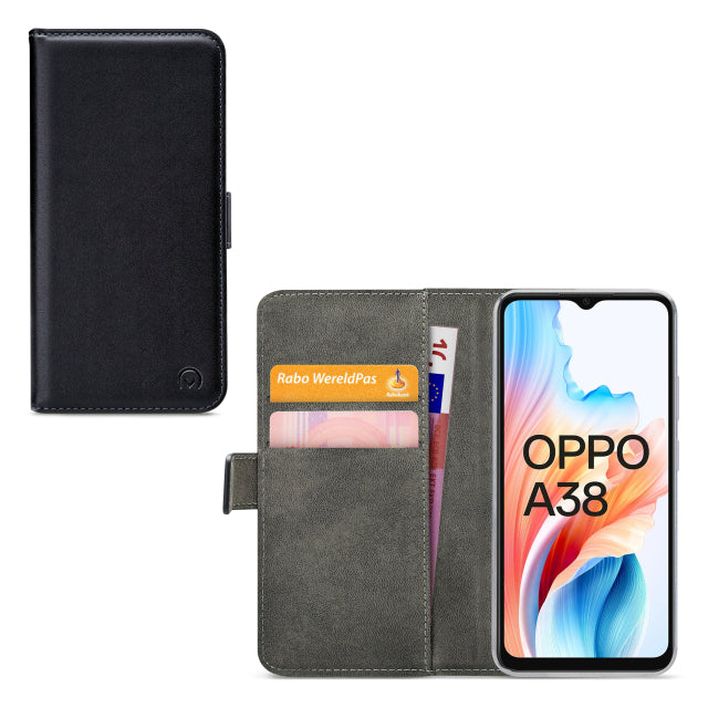 Mobilize Classic Gelly Wallet Book Case OPPO A18/A38 Black