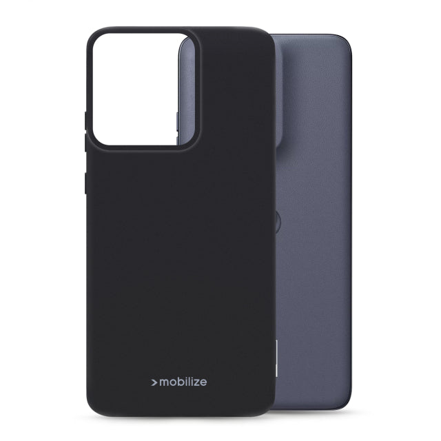 Mobilize Rubber Gelly Case Motorola Edge 50 Neo Matt Black