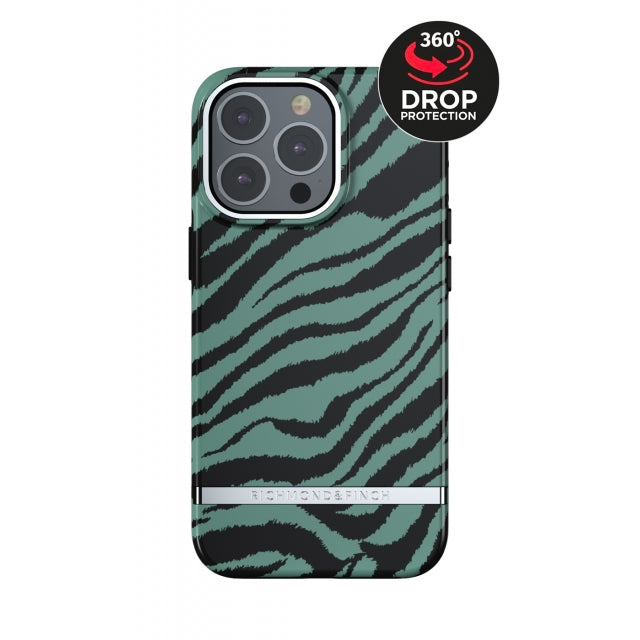 Richmond & Finch Freedom Series One-Piece Apple iPhone 13 Pro Emerald Zebra