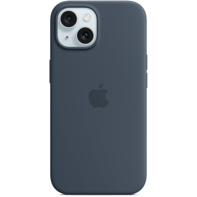 MT0N3ZM/A Apple Silicone Case with MagSafe iPhone 15 Storm Blue