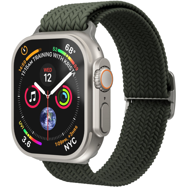 Vonmählen Woven Loop For Apple Watch 44 - 45 - 46 - 49mm One Size Olive