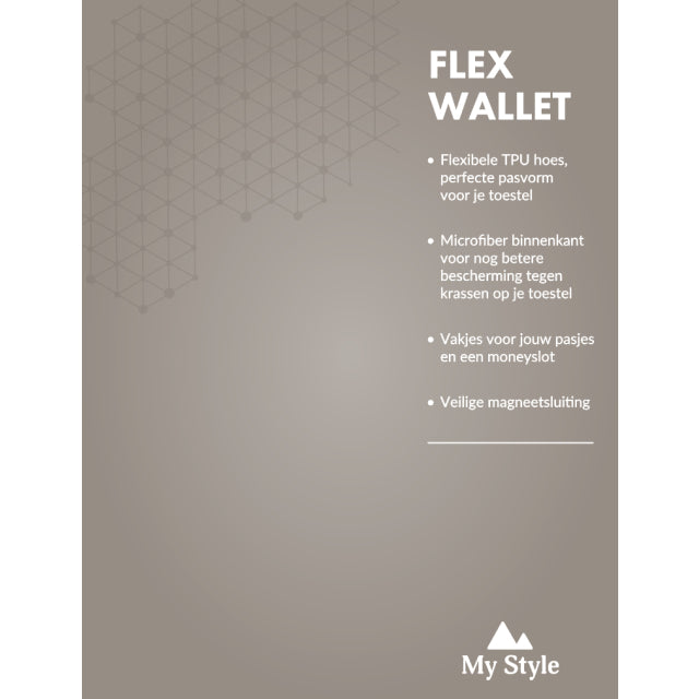 POS Forex Product Signing 20x15cm incl. magneet/klittenband My Style Flex Wallet Warm Taupe