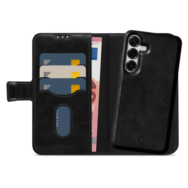 Mobilize 2in1 Magsafe Compatible Gelly Wallet Case Samsung Galaxy S25+ 5G Black