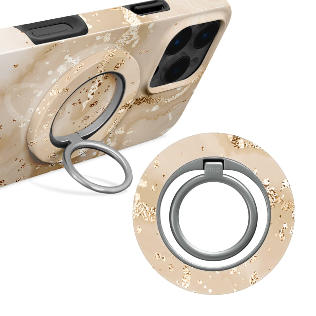 MIO Gold Marble MagSafe Compatible Ring Holder