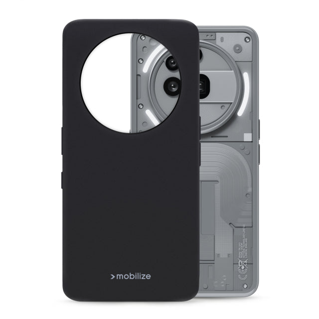 Mobilize Rubber Gelly Case Nothing Phone (3a) Pro Matt Black
