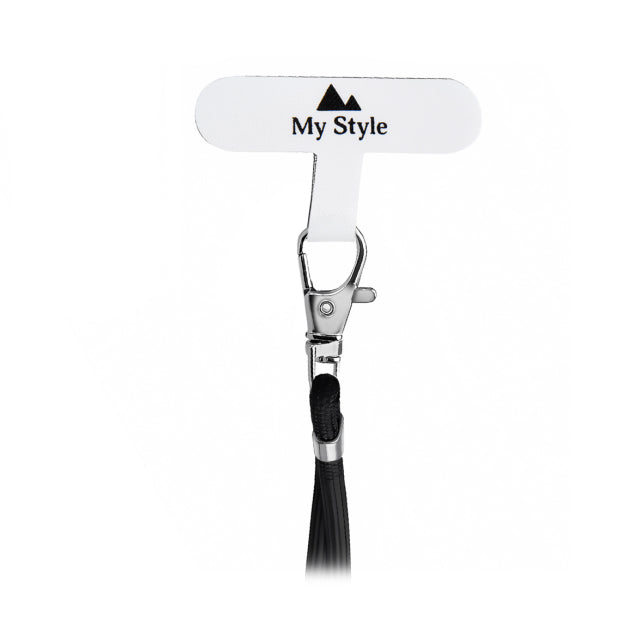 My Style Nylon Patch for Lanyard 5 Pieces - White (No metal ring)