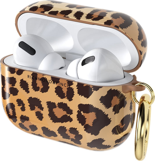 Richmond & Finch Freedom Hard Kunststof Hoesje Geschikt voor Apple AirPods Pro - Bruin / Geel