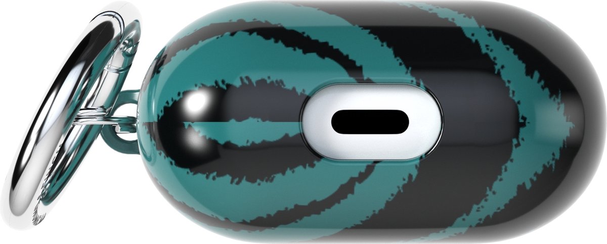 Richmond & Finch Freedom Hard Kunststof Hoesje Geschikt voor Apple AirPods 2 - Zwart / Groen