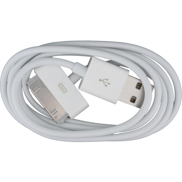 Xccess Data Cable Apple iPhone 3G(s)/4(s)/iPad 2/3/4 White Bulk