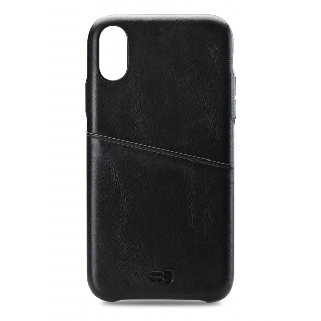 Senza Pure Leather Cover with Card Slot Apple iPhone XR Deep Black