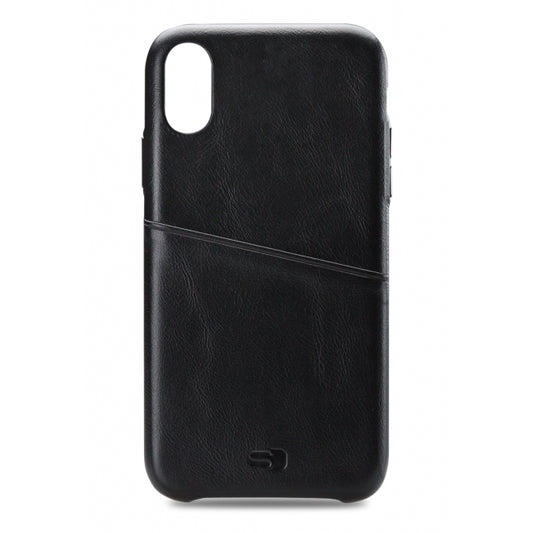 Senza Pure Leather Cover with Card Slot Apple iPhone XR Deep Black
