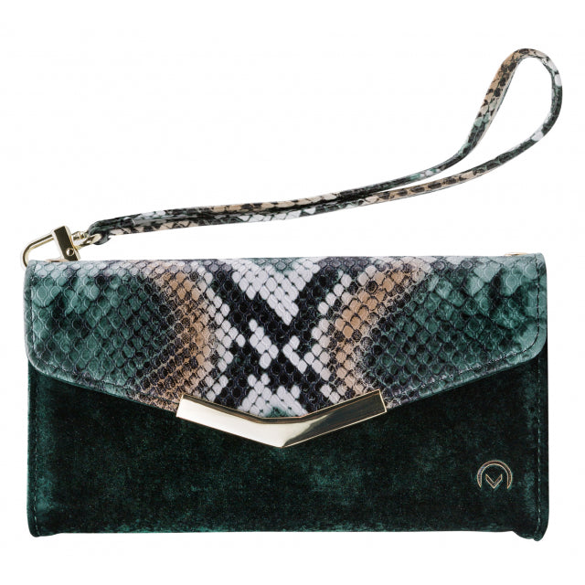 Mobilize 2in1 Gelly Velvet Clutch for Samsung Galaxy A30s/A50 Green Snake