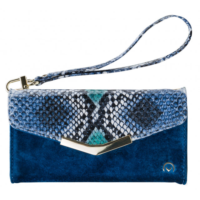 Mobilize 2in1 Gelly Velvet Clutch for Apple iPhone XR Royal Blue Snake