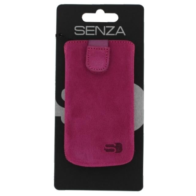 Senza Suede Slide Case Hot Pink Size XL