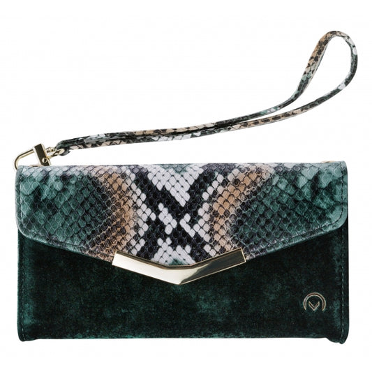 Mobilize 2in1 Gelly Velvet Clutch for Apple iPhone 12/12 Pro Green Snake