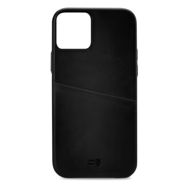 Senza Pure Leather Cover with Card Slot Apple iPhone 13 Mini Deep Black