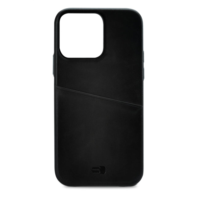 Senza Pure Leather Cover with Card Slot Apple iPhone 13 Pro Deep Black