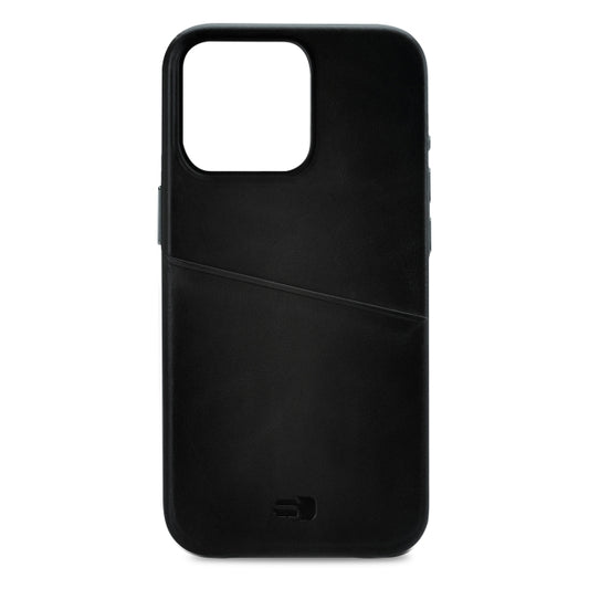 Senza Pure Leather Cover with Card Slot Apple iPhone 14 Pro Deep Black