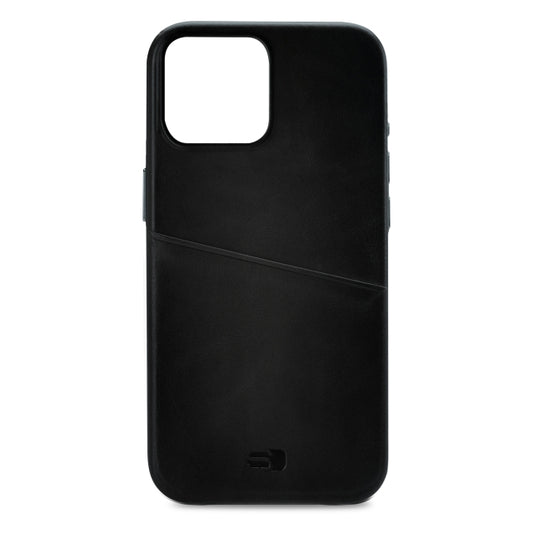 Senza Pure Leather Cover with Card Slot Apple iPhone 14 Pro Max Deep Black