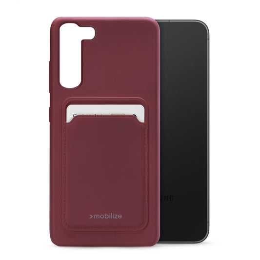Mobilize Rubber Gelly Card Case Samsung Galaxy S23+ 5G Matt Bordeaux