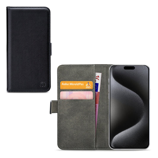 Mobilize Classic Gelly Wallet Book Case Apple iPhone 15 Pro Max Black