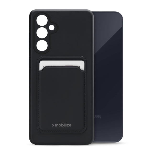 Mobilize Rubber Gelly Card Case Samsung Galaxy A55 5G Matt Black