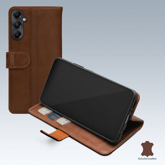 Mobilize Leather Wallet Samsung Galaxy A05s Brown