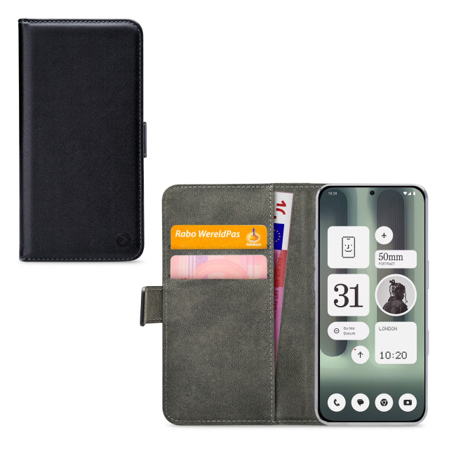 Mobilize Classic Gelly Wallet Book Case Nothing Phone (2a) Plus Black