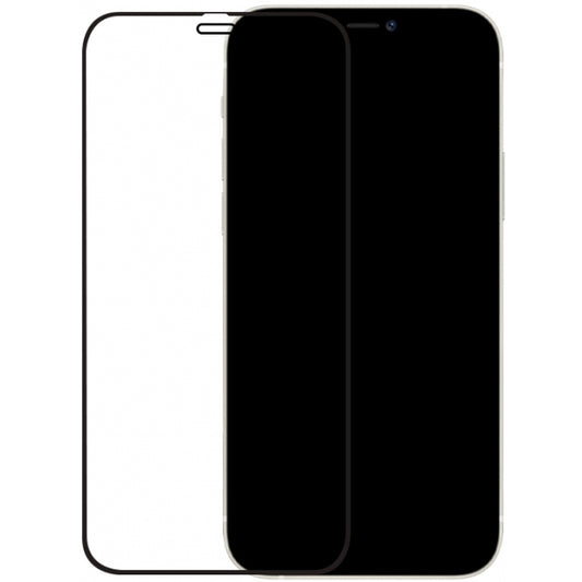 Mobilize Edge-To-Edge Glass Screen Protector Apple iPhone 12/12 Pro Black Full Glue