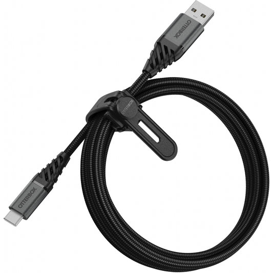 OtterBox Nylon Braided Charge/Sync Cable USB-C 2m Black