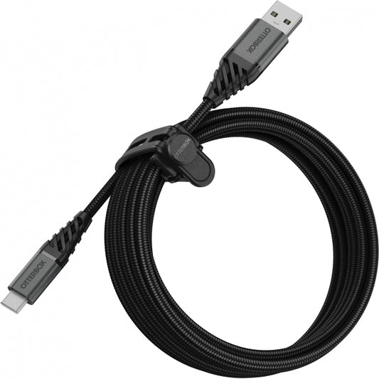 OtterBox Nylon Braided Charge/Sync Cable USB-C 3m Black