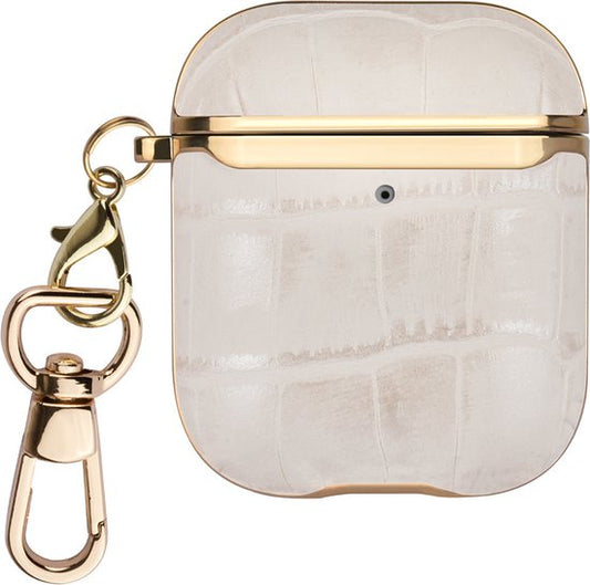 UNIQ Accessory Airpods - Airpods 2 Case - Croco Leather Wit