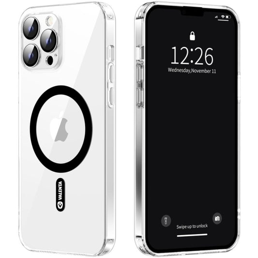 Valenta Tempered Glass Back Cover MagSafe Case Apple iPhone 14 Pro Max Clear