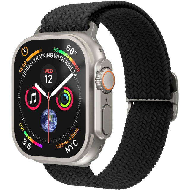 Vonmählen Woven Loop For Apple Watch 44 - 45 - 46 - 49mm One Size Black