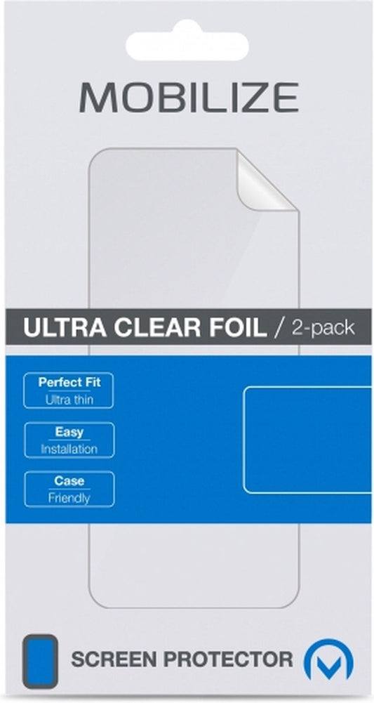 Mobilize Folie Ultra-Clear Screenprotector Geschikt voor Apple iPhone 13 Mini 2-Pack