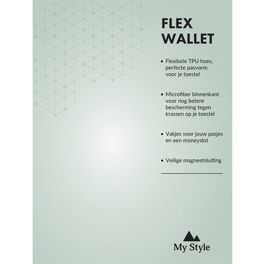 POS Forex Product Signing 20x15cm incl. magneet/klittenband My Style Flex Wallet Green Leopard