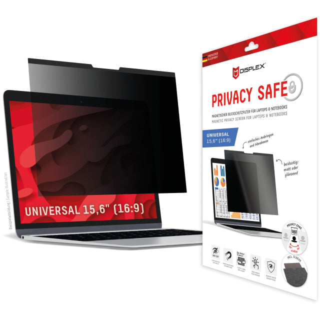 DISPLEX Privacy Safe Magnetic Laptop Universal 15.6inch 16:9