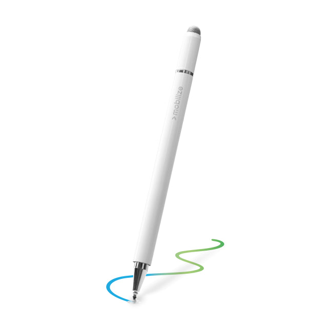 Mobilize High Sensitive 2in1 Capacitive Stylus Pen White