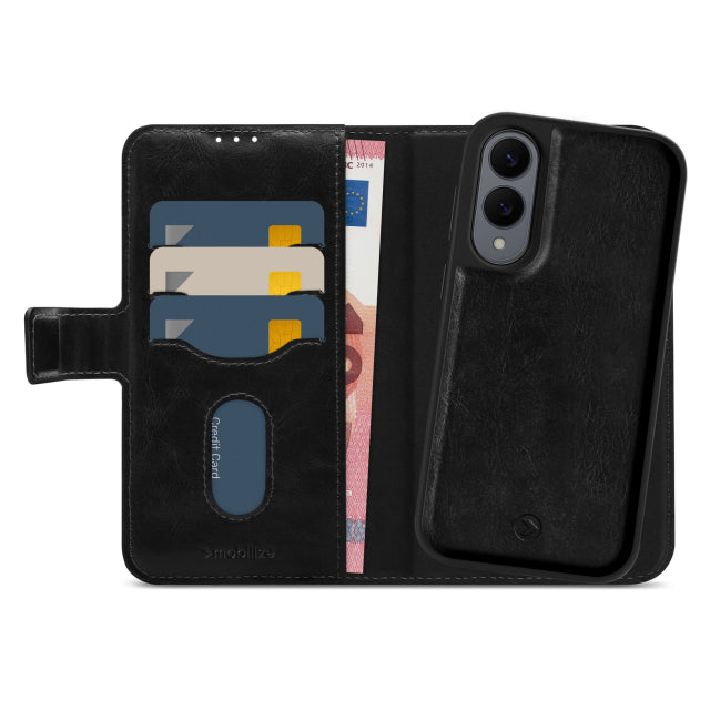 Mobilize 2in1 Magsafe Compatible Gelly Wallet Case Samsung Galaxy S25 Edge 5G Black