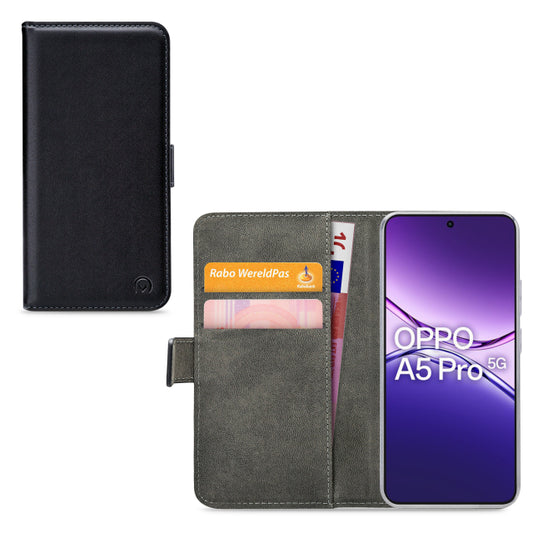 Mobilize Classic Gelly Wallet Book Case OPPO A5 Pro 5G Black