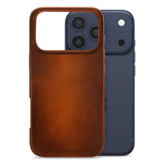 Mobilize Magsafe Compatible Premium Leather Case Apple iPhone 17 Pro Burned Cognac