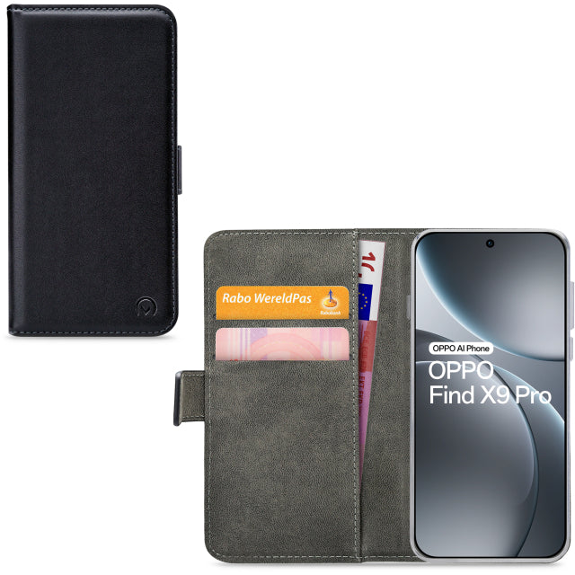 Mobilize Classic Gelly Wallet Book Case OPPO Find X9 Pro Black