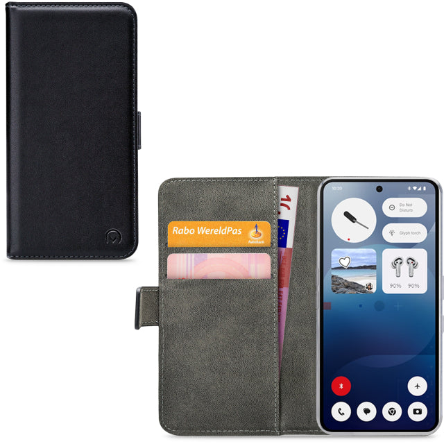 Mobilize Classic Gelly Wallet Book Case Nothing Phone (3a) Lite Black