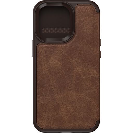OtterBox Strada iPhone 13 Pro Hoesje Echt Leer Bookcase - Espresso Brown